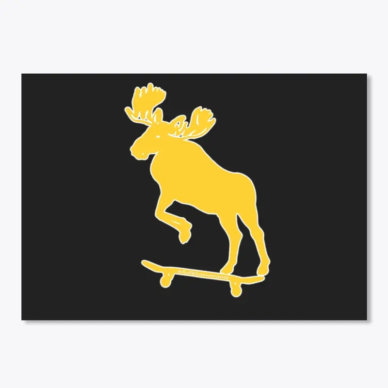 Skateboard Moose White