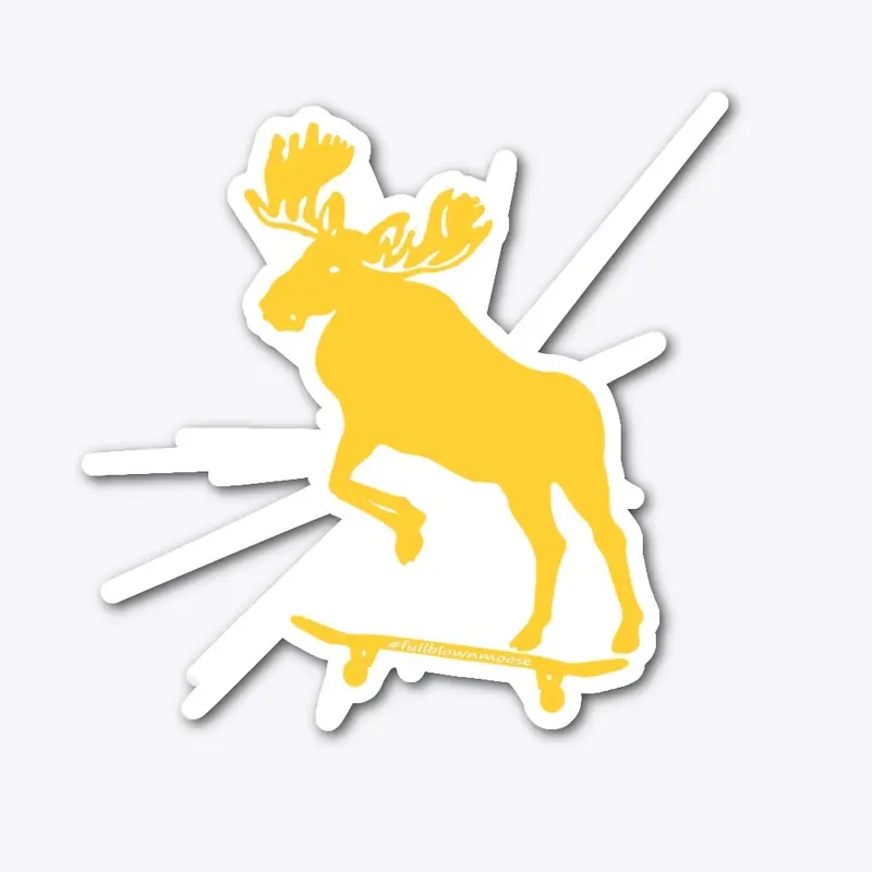 Skateboard Moose White